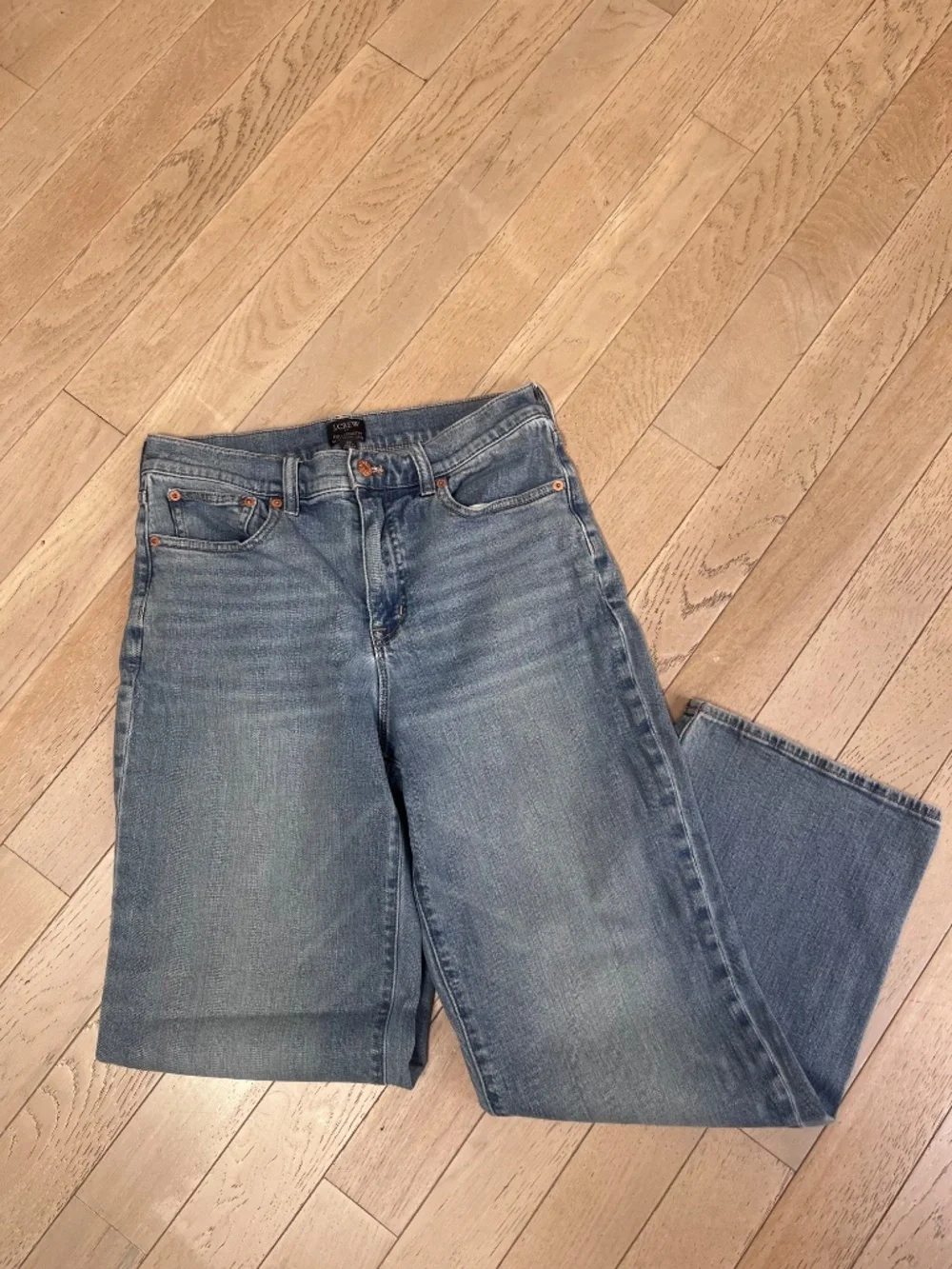 J.Crew Womens Women's  Full Length Slim Wide Leg High Rise  Jeans Size 28  light